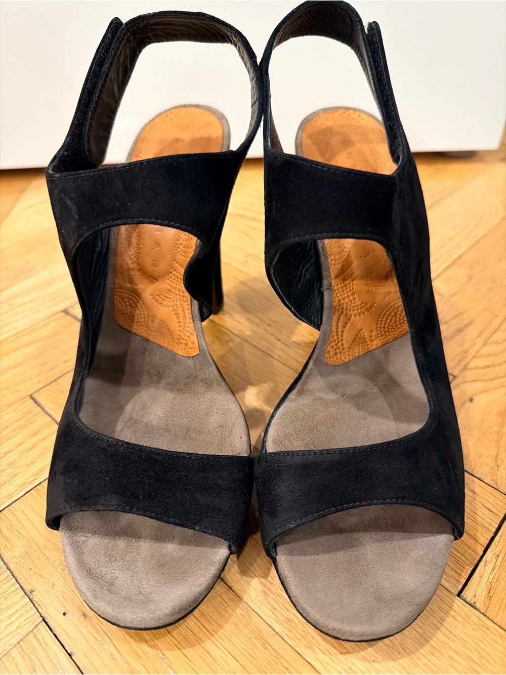 Chie Mihara Black Suede Platform Sandals EU 41.5 US 11